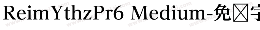 ReimYthzPr6 Medium字体转换